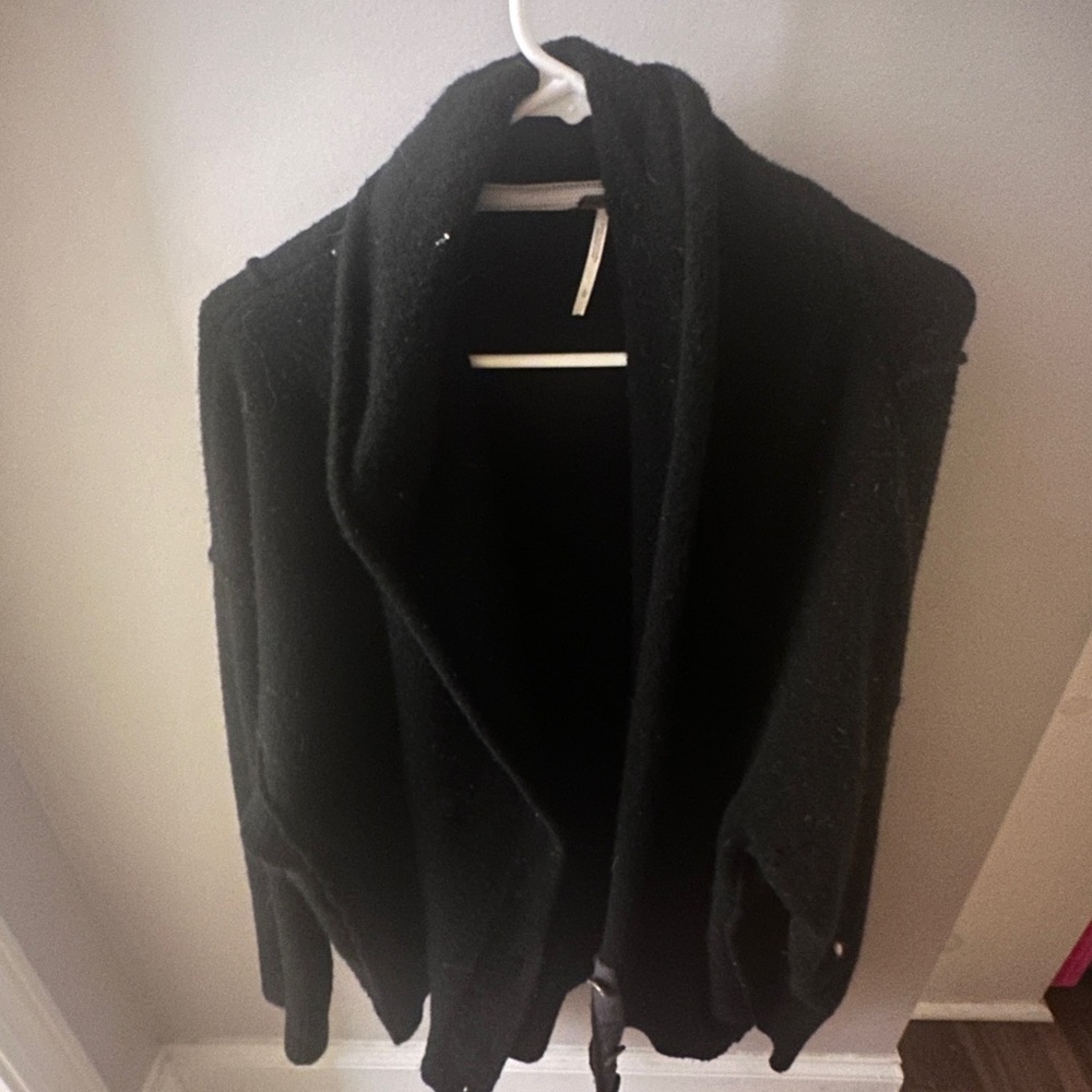 Free People Black Cardigan Sweater